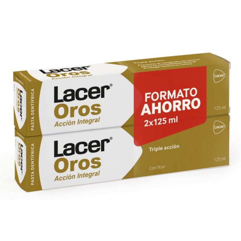 Lacer Oros Duplo Pasta Dentífrica 2 x 125 ml – Higiene bucal con protección total
