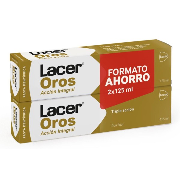 Lacer Oros Duplo Pasta Dentífrica 2 x 125 ml – Higiene bucal con protección total