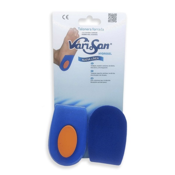Talonera Hydrogel Varisan Forrada Talla Grande 1 Unidad