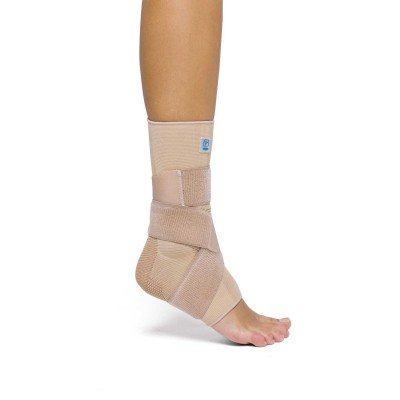 Tobillera Elastica Prim Aqtivo Skin Con Almohadillas Maleolares Y Vendaje En 8 Talla S