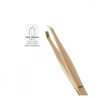 Beter Pinzas Depilar Punta Cangrejo Dorada 9,3 cm – Precisión profesional en depilación