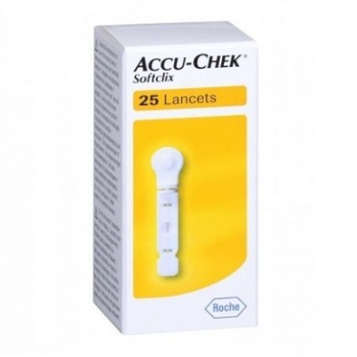 Accu-Chek Softclix Lancetas 25 Lancetas | Lancetas para Punción Capilar