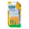 Cepillo Interdental Viaje Gum 1514 Trav-Ler Extrafino 1.3 Mm Conico 6 Unid