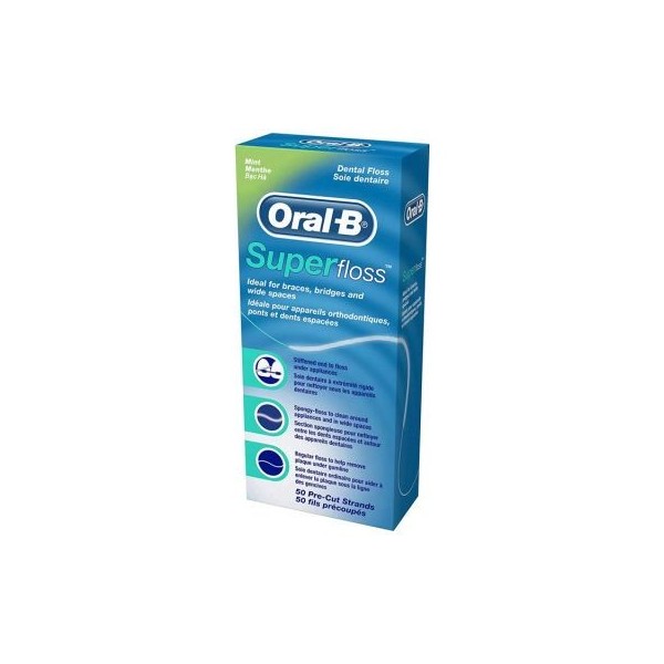 Oral-B Superfloss Seda Dental Menta 50 Unidades