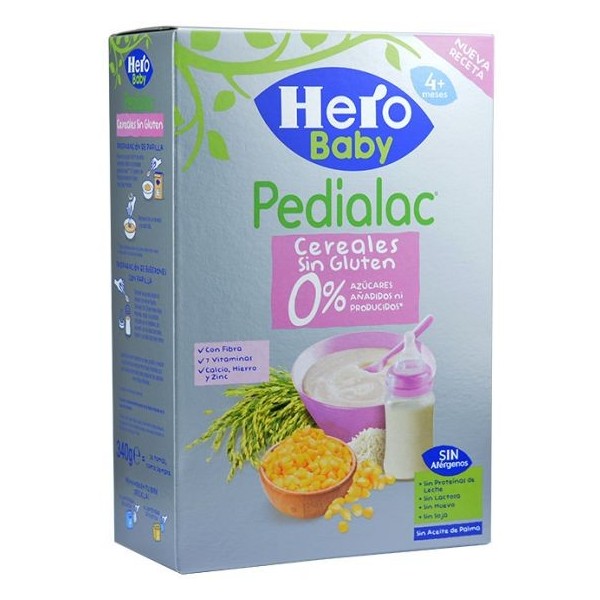 Papilla Hero Baby Pedialac 8 cereales con Galleta. Alimentación