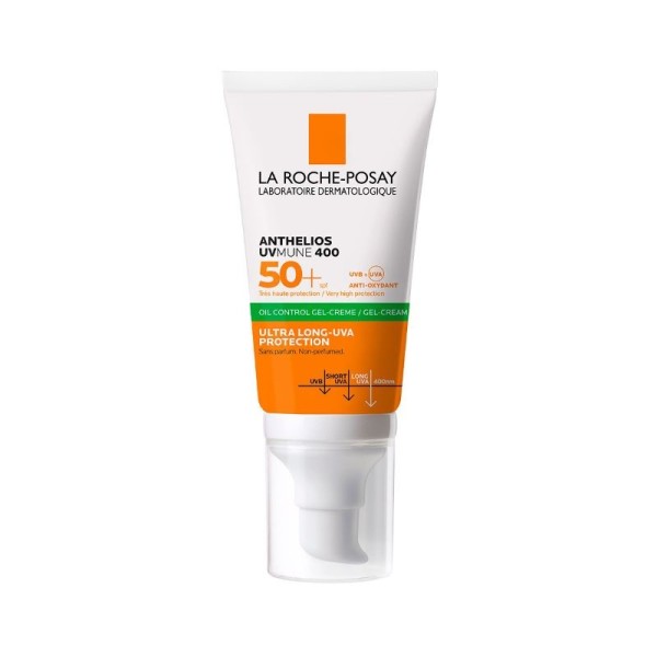 Anthelios Oil Control Gel-Creme UVMune 400 SPF 50+ 50 Ml | Protector Solar Piel Grasa