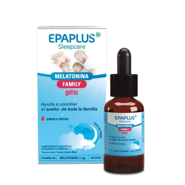Epaplus Sleepcare Melatonina Family Gotas  1 Bote 30 Ml Sabor A Frutas