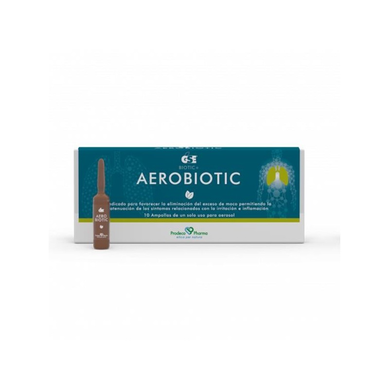 Gse Aerobiotic  10 Ampollas Para Aerosol 5 Ml