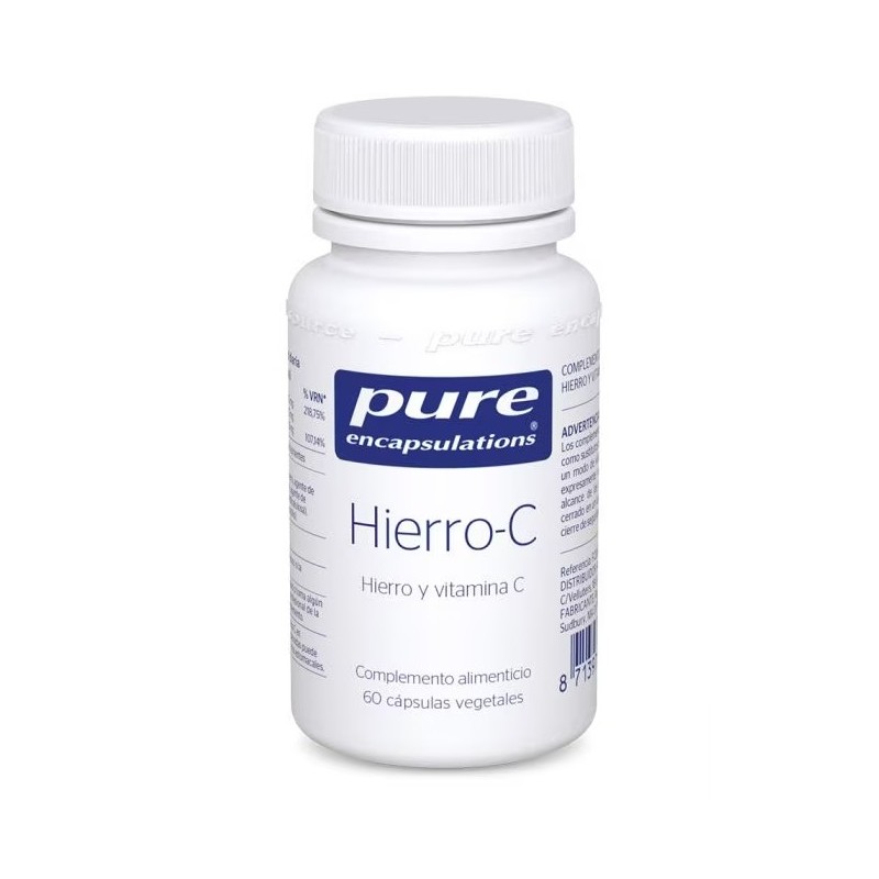 Pure Encapsulations Hierro-c 60 Capsulas | Nutrición