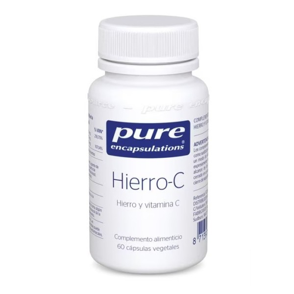 Pure Encapsulations Hierro-c 60 Capsulas | Nutrición