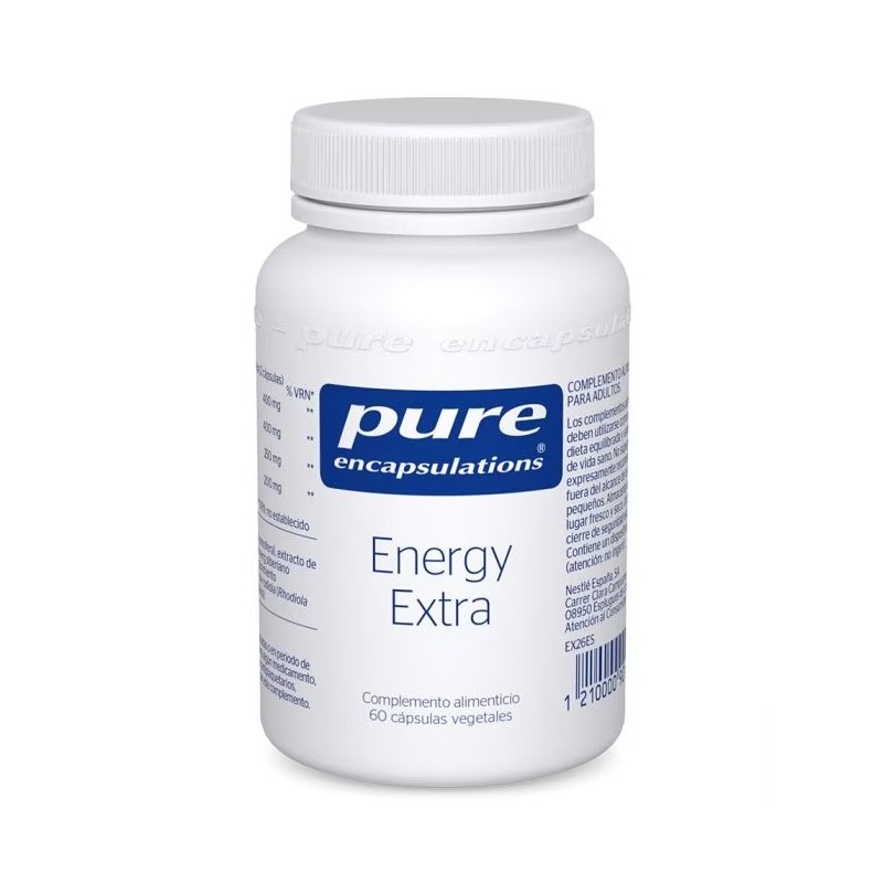 Pure Encapsulations Energy Extra 60 Capsulas | Nutrición