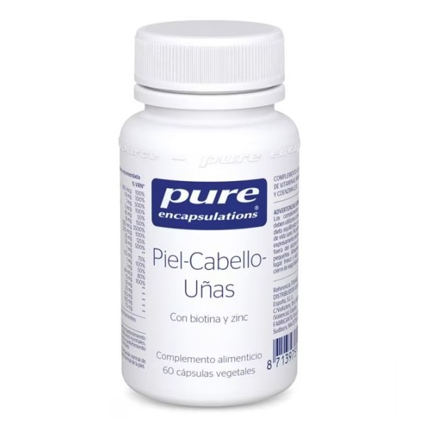 Pure Encapsulations Piel, Cabello y Uñas – 60 cápsulas