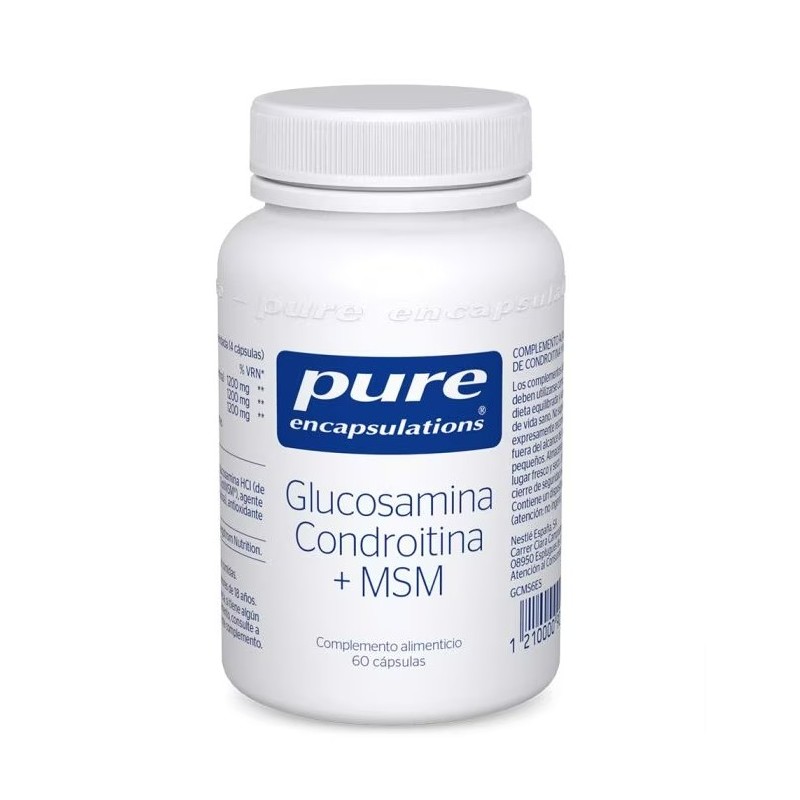 Pure Encapsulations Glucosamina Condroitina + Msm 60 Capsulas
