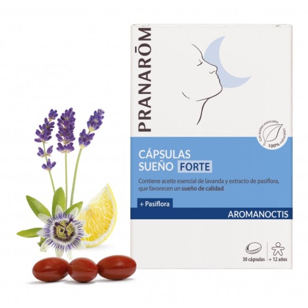 Pranarom Aromanoctis Capsulas Forte Sueño 30caps