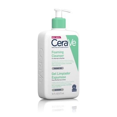Cerave Gel Limpiador Espumoso 473 ml Piel Normal a Grasa