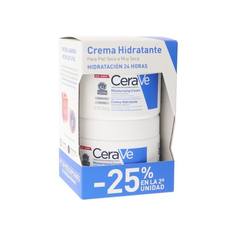 Duplo Cerave Crema Hidratante 2 X 340 G -25 % Desc. 2º Unidad
