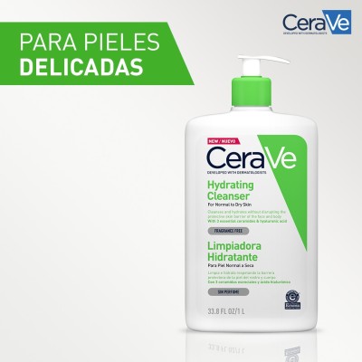 Cerave Limpiadora Hidratante 1000 ml | Limpiador Facial y