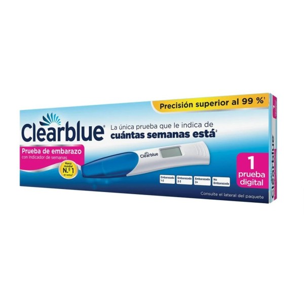 Test De Embarazo Digital Con Indicador De Semanas Clearblue 1 Unidad