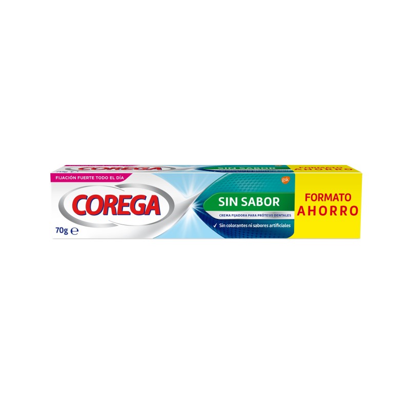 Corega Crema Extra Fuerte Sin Sabor 70 g | Adhesivo para