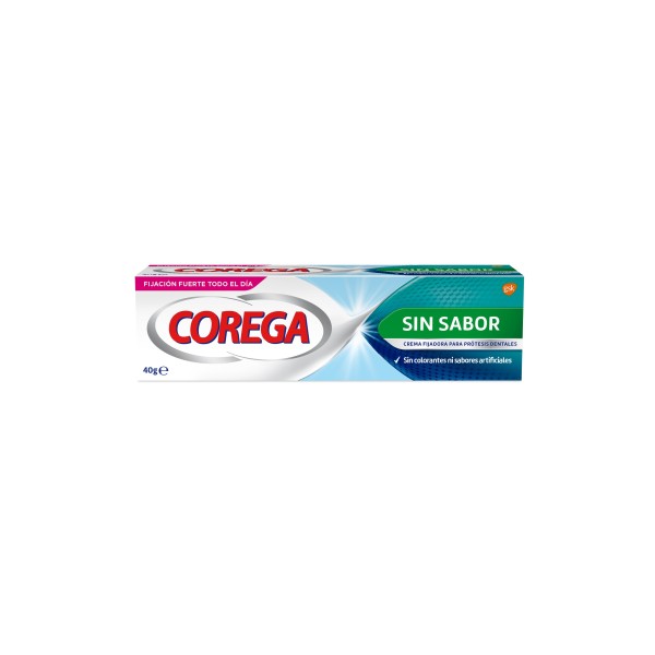 Corega Extra Fuerte Crema Sin Sabor Adhesivo Protesis Dental 40 Ml
