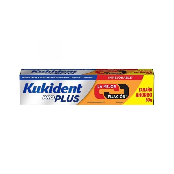 Kukident Pro Plus La Mejor Fijacion 60 G Sabor Neutro