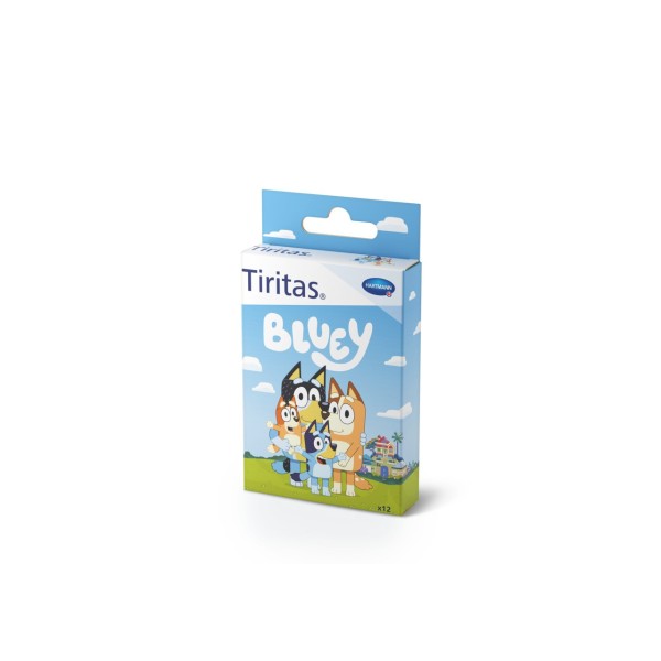 Tiritas Bluey Aposito Adhesivo 12 Unidades 3 Tamaños