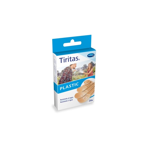Tiritas Plastic Aposito Adhesivo 20 Unidades Surtido 4 Tamaños