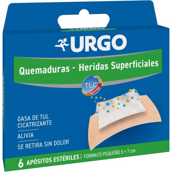 Urgo Quemaduras Heridas Superficiales  Pequeño 6 U
