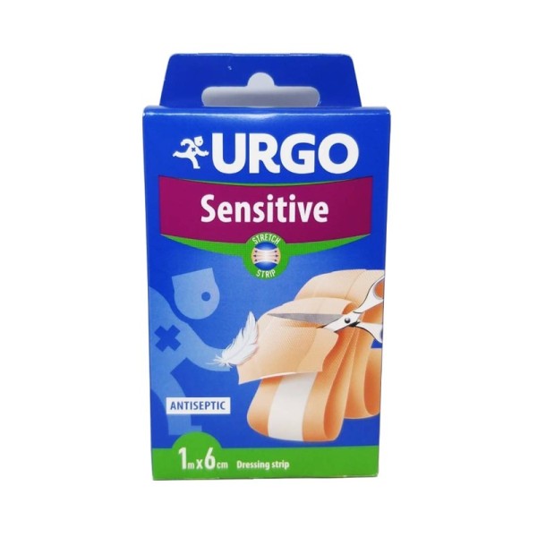 URGO SENSITIVE STRETCH  1 BANDA RECORTABLE 1 M X 6 CM