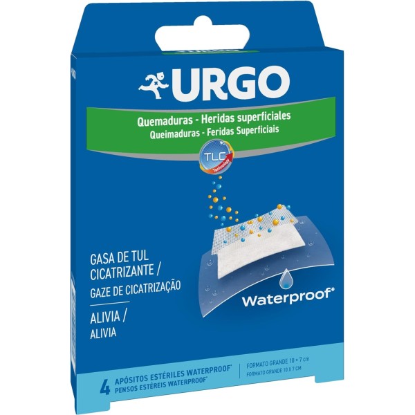 Urgo Quemaduras Waterproof Apositos 10 X 7 Cm 4 U