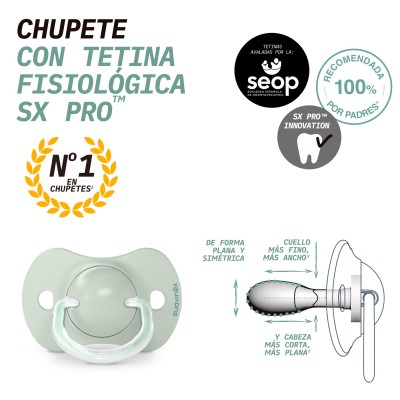 Chupete Silicona Fisiologico Suavinex 0 - 6 Meses 2 Unidades