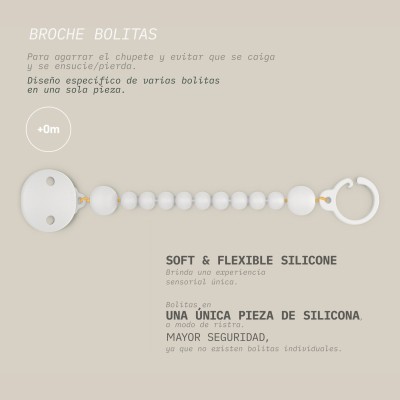 Broche Bolitas Silicona Suavinex | Chupetes