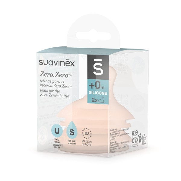 TETINA SILICONA ANTICOLICO FLUJO S SUAVINEX 0 MESES