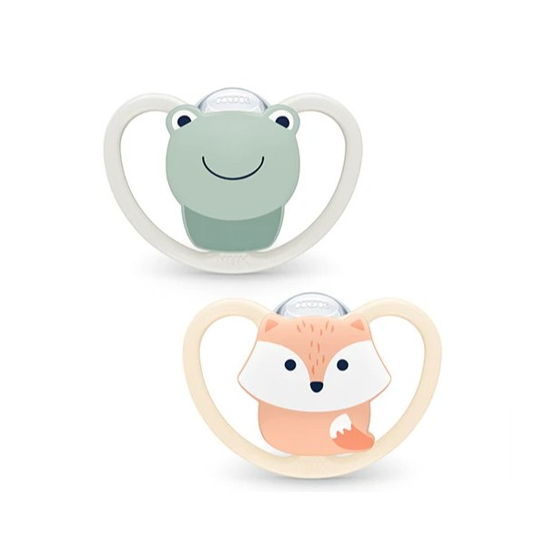 Chupete Silicona Nuk Space 0 - 6 Meses 2 Unidades