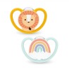 Chupete Silicona Nuk Space 6 - 18 Meses 2 Unidades