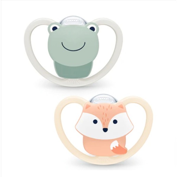 Chupete Silicona Nuk Space 6 - 18 Meses 2 Unidades