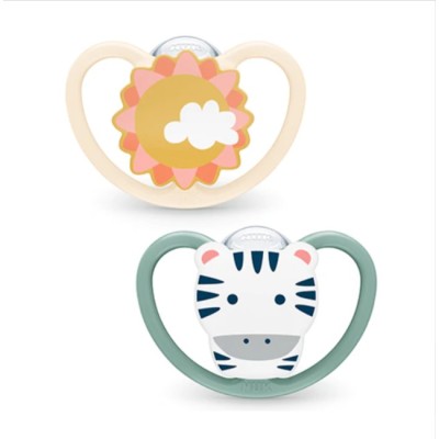 Chupete Silicona Nuk Space 18 - 36 Meses 2 Unidades