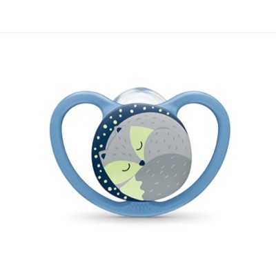 Chupete Silicona Nuk Space Nigth 0 - 6 Meses 1 Unidad