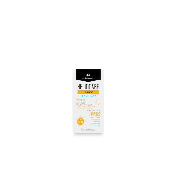 Heliocare 360º Spf 50+ Pediatrics Mineral Protector Solar Piel Sensible Y Atopica 50 Ml
