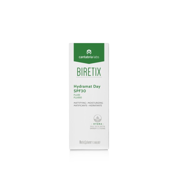 Biretix Hydramat Day Spf 30 Fluido Matificante Hidratante 1 Envase 50 Ml