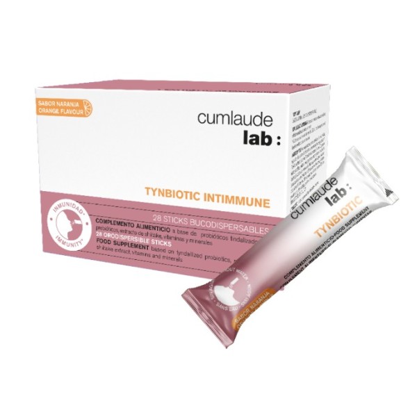 CUMLAUDE LAB: TYNBIOTIC INTIMMUNE 28 STICKS BUCODISPERSABLES