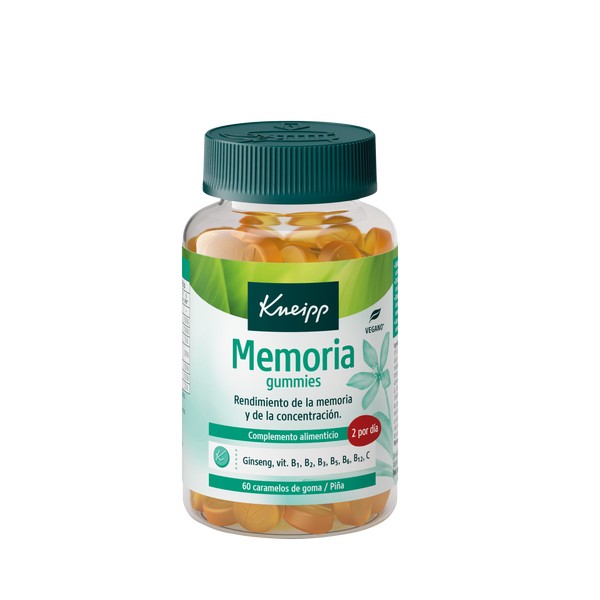 Kneipp Memoria 60 Gummies Sabor Piña – Complemento memoria y concentración