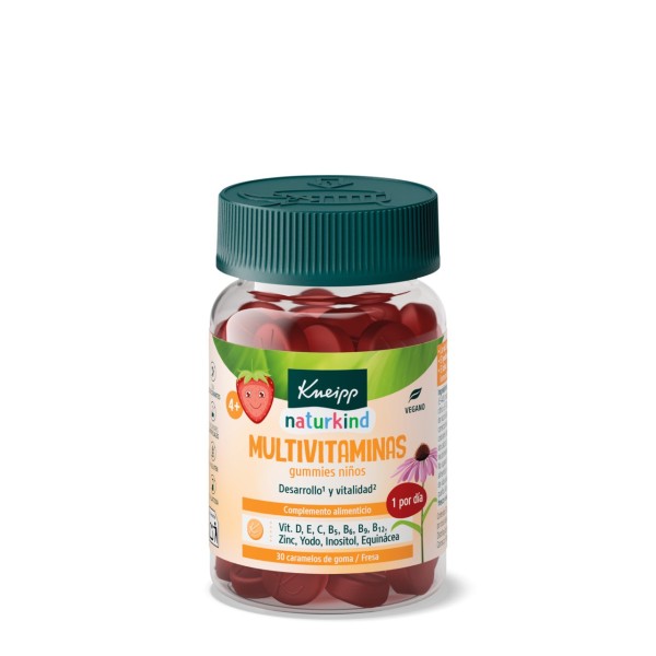 Kneipp Gummies Niños Multivitaminas 30 Caramelos De Goma Sabor Fresa