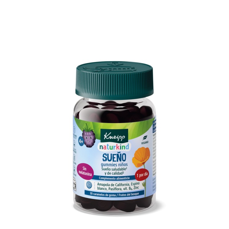 KNEIPP GUMMIES NIÑOS SUEÑO  30 CARAMELOS DE GOMA SABOR FRUTOS DEL BOSQUE