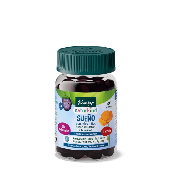 KNEIPP GUMMIES NIÑOS SUEÑO  30 CARAMELOS DE GOMA SABOR FRUTOS DEL BOSQUE