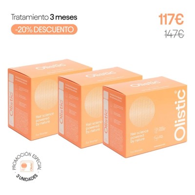 Olistic Triplo Cofre Mujer – Complemento alimenticio para el cuidado capilar 3 x 28 unidades