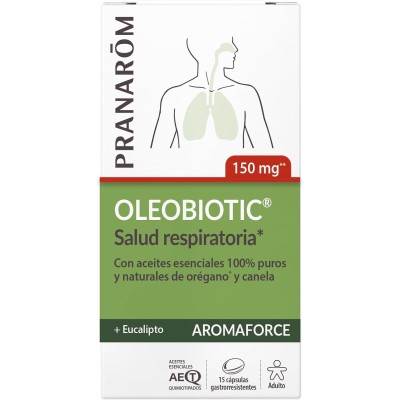 Aromaforce Oleobiotic Pranarôm | Refuerzo Natural para Defensas | 15 Cápsulas