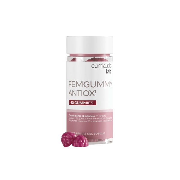 Cumlaude Lab: Femgummy Antiox 60 Gummies Sabor Frutas Del Bosque