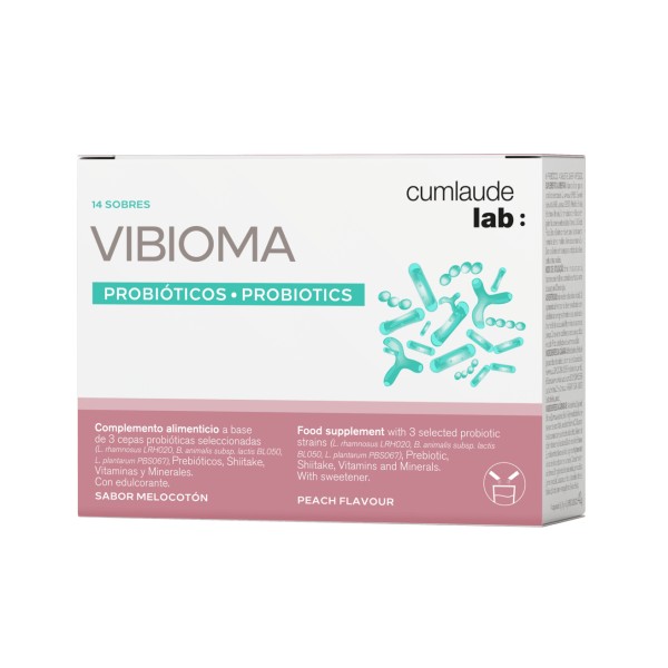 CUMLAUDE LAB: VIBIOMA  14 SOBRES 3 G SABOR MELOCOTON