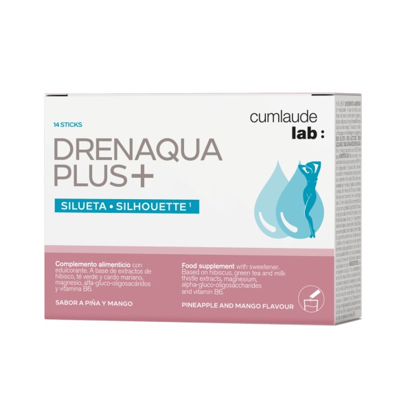 CUMLAUDE LAB: DRENAQUA PLUS+  14 STICKS 2,88 G SABOR PIÑA Y MANGO